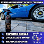Ultimate Radiant Wheel Cleaner, Professional Grade Non-Acid Car Rim and Brake Dust Cleaner, Safe for Chrome, 3-Piece Wheels, High Shine Wheel & Rim Detail Spray, Made in USA, 1 Gallon