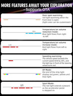 Ambient Light with Blind Spot Warning for Tesla Model 3 Highland (2024 2025) & Y Juniper (2025 2026) LED Interior Lights Strip 3.77ft for Tesla Custom Color Modes Neon Light Kit Plug-and-Play