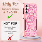for Samsung Galaxy A16 5G Phone Case - Compatible with MagSafe Women Girls Cute Magnetic Protective Cover Kawaii Girly Unique Fashion Heavy Duty Shockproof Design for Samsung A16 5G Case