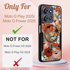 LISEVOfor Moto G Power 2025 Case - for Motorola Moto G Play 2025 Case Compatible with MagSafe Women Cute Girls Magnetic Protective Phone Cover Girly Mushroom Flower Heavy Duty Shockproof Design
