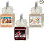12 Pcs Car Freshener Air Freshener Paper Scented Hanging Car Accessories Fresheners for Interior Decor Bathroom Hanging Ornaments(Vanilla Cupcake Black Cherry the sweet home)