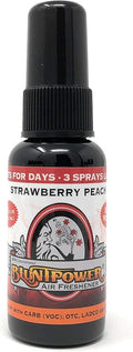 BluntPower (Strawberry Peach, 1 Pack) Concentrated Air Freshener for Room and Car Spray - Oil-Based Diffuser Spray Bottle - Long-Lasting Bathroom Spray, Car Freshener, & Odor Eliminator Spray