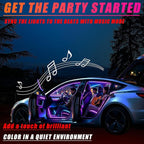 Acrylic Car Ambient Lighting Kit, for Toyota Tundra2022,2023,2024,2025,2026 Models, 20 in One LED Interior Car Lights, Synchronized with Music, Controlled By APP