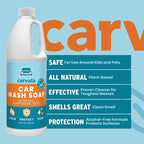 Carvida Car Wash Soap, Moderate-Foam Concentrated Professional Automotive Cleaning Soap, Plant-based, 32oz