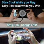 Qi2.2 25W Wireless Magnetic Detachable Car & Desk Charger - MagSafe Compatible, 3-Second Peltier Cooling, Fast Charging for iPhone 17/16 Pro Max, Galaxy S26 (Qi2.2 25W Black)