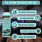 2PCS Plastic Clarify For Cars, Waterless Spray Wax, Plastic Clarify, All-In-One Detailer For Car Interiors & Exteriors, Plastic Rubber Leather Restorer For Cars