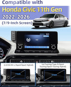 PZK Car Phone Holder for Honda Civic 2022-2026/Acura Integra 2023-2025 LX/EX/EX-L/Sport/Sport Hybrid/Touring/Si/Type R for 7/9-Inch Screen Compatible with MagSafe Phone Mount with Storage Box