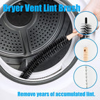 Washing Machine Cleaning Brush,Dryer Vent Cleaner Kit,Crevice Brush for Bathroom, Shower & Kitchen - Scrub Brushes with Long Handle,Household Cleaning Tools Tile, Bathtub, Sink, Grout Cleaning Brushes