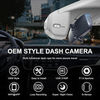 Mangoal Front 4K & Rear 1080p Dash Cam Custom fit for 11th Honda Civic 2022-2026(Gray), Si Type R Hatchback XL Sport SE EX_L Touring 1.5 2.0T, Integrated OEM Look, WiFi & App, 128GB Card