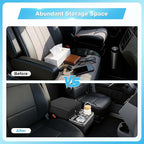 Center Console, Universal Front Bench Seat Consoles, Truck Seat Organizer and Storage, Center Console for Truck & Minivan & Car& SUV Cab Front Seat Bench Seat Storage Box (Locking)