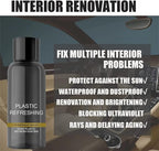 Plastic Cleaner & Restorer,Nano Plastic Refreshing Coating,Car Plastic Parts Retreading Agent,Car Plastic Restorer Prevents Drying Aging,Plastic Care for Cars,Truck,Motorcycle (30ml-2pcs)
