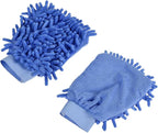 M METERXITY Microfiber Wash Mitt - Chenille Reusable Gloves for Cleaning, Scratch-Free, Apply to Kitchen House Cleaning