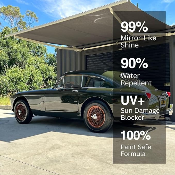 Olvera’s Magic Ceramic Spray Wax – Liquid Ceramic + Carnauba Wax Blend | Deep Mirror Shine, UV Protection & Hydrophobic Coating | Professional Gloss Enhancer for Cars & Trucks