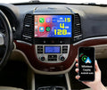 [4+128G] Android 15 Car Stereo for Hyundai Santafe 2006-2012, Hikity 9'' in-Cell Touchscreen Santafe Radio Wireless Carplay Android Auto 5G WiFi Bluetooth 5.0 Mirror Link GPS SWC FM/RDS/EQ Backup Cam