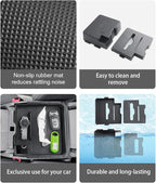 CDEFG 2PCS Center Console Organizer for 2024 2025 2026 Ford Ranger Middle Console Dual Organizers with Tissue Slot