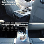 ROAYEWEY 200W USB C Car Charger，Max PD 100W USB C Car Charger for MacBook/Air,Dell Latitude/Lenovo Thinkpad, PD3.0/PPS Cigarette Lighter Adapter for iPhone 17/16/15 Series, Samsung S25/S24/S23 Series
