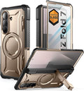 SUPCASE for Samsung Galaxy Z Fold 7 Case with Kickstand (UB Grip), [Compatible with MagSafe] [Built-in Tempered Glass Screen Protector] [Hinge Coverage] Military-Grade Protection Phone Case, Desert