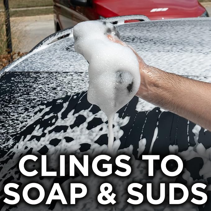 Esoteric Elite Car Wash Sponge, Ultra Soft Japanese Foam, Scratch Free Soft Foam Car Detailing, Softer Than Microfiber Car Wash Mitt, Prevents Swirls in Clear Coat Paint, Use with Any Soap