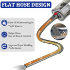 Dryer Vent Lint Vacuum Atttachments Kit and Crevice Tool for Dyson Gen 5 V15 V12 V11 V10 V8 V7 Detect Outsize Slim Absolute Cyclone Vacuum Cleaner Nozzle Flexible Dryer Lint Remove Hose Cleaner Kit