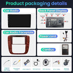 8G+128G Car Radio for Chevy Silverado Tahoe Suburban GMC Yukon 2007-2013: 8Core Android 15 Stereo with QLED HD Touchscreen Wireless CarPlay Android Auto Build-in GPS 5G WiFi DSP 48EQ Backup Camera