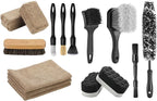 Fantasticlean Car Interior and Wheel Detailing Pro Set, Scratch-Free, Ultra-Soft Brushes and Microfiber Applicators