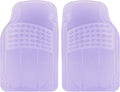 Carbella Automotive Floor Mats for Cars, 2 Piece Car Floor Mats Gray Translucent, Trim-to-Fit All Weather Clear Car Mats for Auto Truck Van SUV, Car Accessories for Women