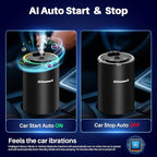 Smart Car Air Freshener Diffuser with Starry Sky Projection and 50ml Perfume, Auto On/Off Intelligent, 3 Adjustable Spray Modes Rechargeable Car Aroma Diffuser, Cologne