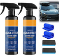 Car Coating Spray, 2026 New Quick Effect Coating Agent for Car, Advanced Car Quick-Acting Coating Agent Spray, Waterless Wash Car Coating Spray for Shine & Protection (2 PCS)