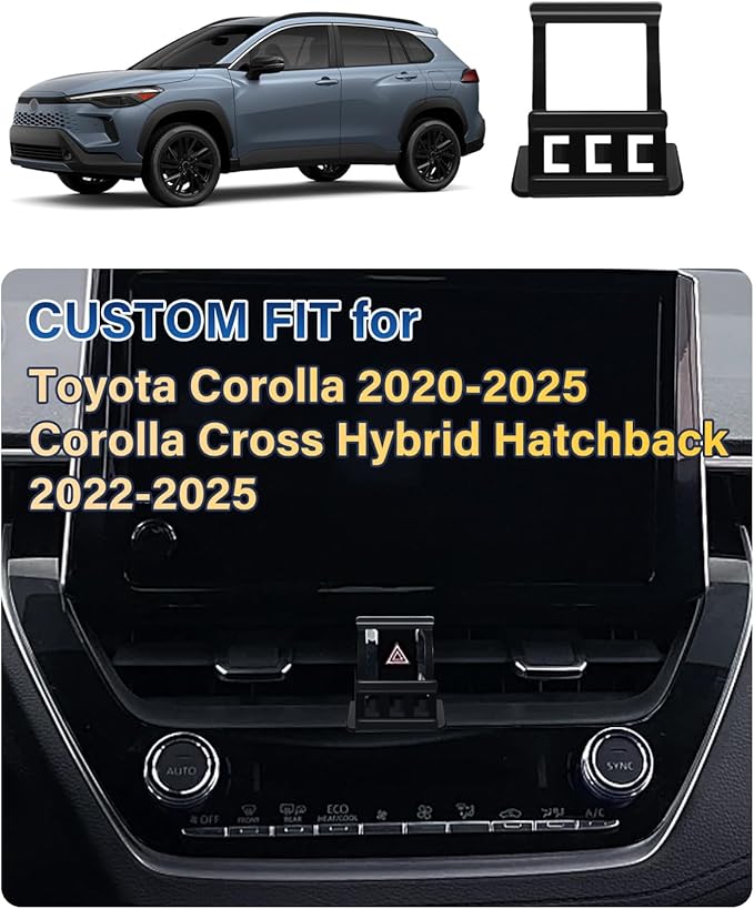 SKYLOTEC Car Phone Holder for Toyota Corolla 2020-2025/Corolla Cross Hybrid Hatchback 2022-2025 Accessories Automobile Cradles Phone Mount, Cell Phone Base Not Block Air Vent