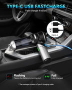 NEVERLAND Handheld Vacuum Cordless Car Vacuum - 15000PA High Power 4-in-1 Portable Foldable Small Detailing Kit, Rechargeable Hand Held Vacuum for Car Home Office
