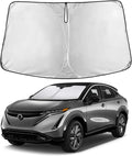 EcoNour Windshield Sunshade Compatible for Nissan AriyaEV 2023 2024 2025, Sun Visor for Front Windshield & Window Sun Shade Cover, UV Heat Blocker & Protector, Car Accessories