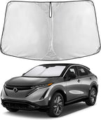 EcoNour Windshield Sunshade Compatible for Nissan AriyaEV 2023 2024 2025, Sun Visor for Front Windshield & Window Sun Shade Cover, UV Heat Blocker & Protector, Car Accessories