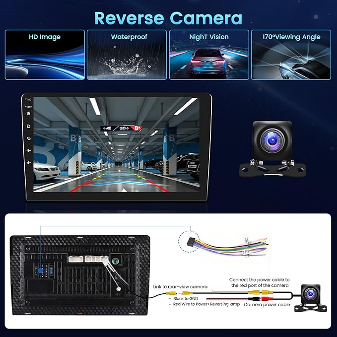 【2+64GB】 Wireless Carplay for Hyundai Santa Fe 2013-2017 Android Car Stereo 9" Touch Screen with Android Auto, Radio Dash Kit GPS Navigation WiFi Bluetooth SWC Mirror Link, Mic Backup Camera