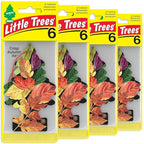 LITTLE TREES Car Air Freshener | Hanging Tree Provides Long Lasting Scent for Auto and Home | Crisp Autumn Air, 24 Air Fresheners