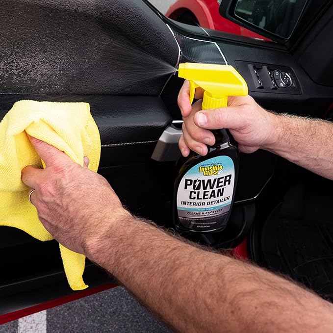Invisible Glass 92024-6PK Power Clean Automotive Interior Detailer Cleaner Protectant and Conditioner to Restore Interior Surfaces Prevent Fading – 22 fl oz (Pack of 6)