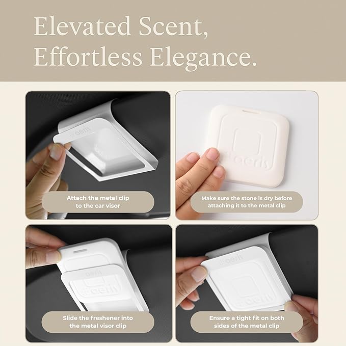 Aeris Car Fragrance Refill Kit - Includes 3 Pack Refill Scent Stones (Floral Flow (3 Pack Refill Kit))