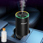 Smart Car Air Freshener Diffuser with Starry Sky Projection and 50ml Perfume, Auto On/Off Intelligent, 3 Adjustable Spray Modes Rechargeable Car Aroma Diffuser, Cologne