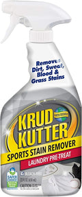 Krud Kutter Sports Stain Remover Laundry Pre Treat Spray, 22 oz, Removes Grass, Dirt and Sweat Stains from Athletic Clothing, Prewash Treatment for Uniforms, Activewear and Fabric