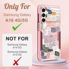 for Samsung Galaxy A16 5G Phone Case - Compatible with MagSafe Women Girls Cute Magnetic Protective Cover Girly Kawaii Pretty Unique Heavy Duty Shockproof Design for Samsung A16 5G Case