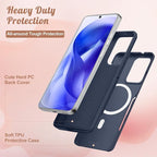 for Moto Edge 2024 Case - Compatible with MagSafe Women Girls Cute Magnetic Protective Phone Cover Kawaii Girly Blue Butterfly Heavy Duty Shockproof Design for Motorola Moto Edge 2024 Cases