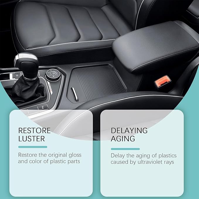 Plastic Clarify Tire Shine, Plastic Clarify For Cars, Car Trim & Plastic Restorer for Refreshing FadedPlastic, Exteriors & Interior Detailer Spray, Plastic Rubber Leather Restorer For Cars (1PCS)