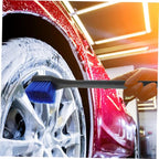 PRETYZOOM 2Pcs Wheel Scrub Brush Long Handle Car Washing Brush for Tires Wheels Dual Purpose Rv Wash Brush for Cars Trucks Motorcycles Efficient Tire Cleaning Tool