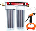 AKM Deionized Spotless Car Wash Rinse Water System, Color Change Resin, with Hose Nozzle Set, Spotless Water System for car wash, Spot-Free Water System for Car Washing, RV, Window,Boat