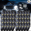 LEDMIRCY R1 Pure White Rock Lights 40PCS High Power Underbody LED Rock Lights White for Off Road Truck ATV UTV SUV RZR Trail Rig Light Auto Car Boat Waterproof Shockproof Underglow Light