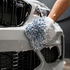Gyeon Smoothie EVO Microfiber Car Wash Mitt Edgeless Synthetic Korean Microfiber Wash Glove Scratch‑Free Paint Safe Car Detailing Tool Professional Grade Gloss Enhancing Dirt Lifting Mitt