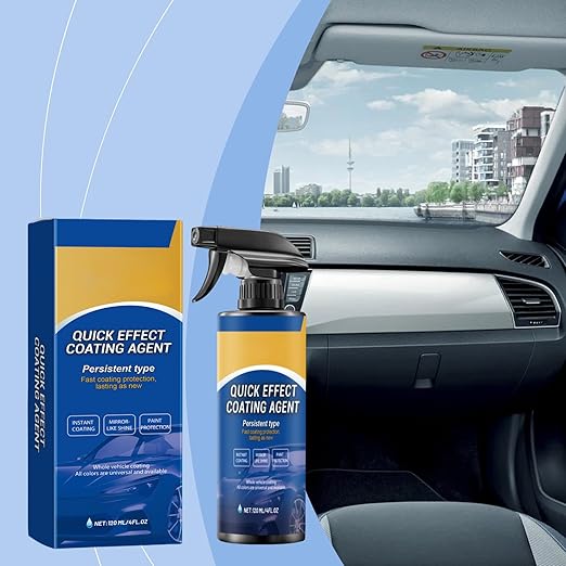3 Packs Car Coating Spray-360ML, Quick Effect Coating Agent Spray, Waterless Wash Car Scratch Wax Polish, Multi-Functional Wax for Cleaning, Shining, and Long-Lasting Surface Protection