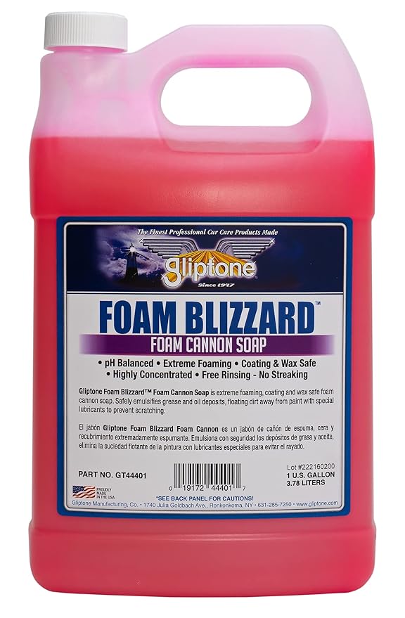 Gliptone Professional Car Care Foam Blizzard Cannon Soap (1 Gallon)