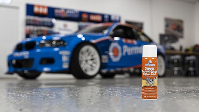 Permatex 80697 Copper Spray-A-Gasket Hi-Temp Adhesive Sealant, 9 oz. net Aerosol Can