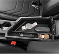 LUWU Center Console Organizer Compatible with 2020-2024 2025 2026 V olkswagen Jetta S/SE/SEL/Sport Accessories Armrest Console Secondary Storage Box Insert Tray ABS Material Black