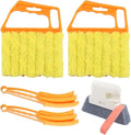 5-Pack Blind Cleaning Kit - Professional Tools for Window Blinds, Air Vents, Tracks & Fans | Extendable Handle with Washable Microfiber Brushes | All-in-One Dust Removal Set